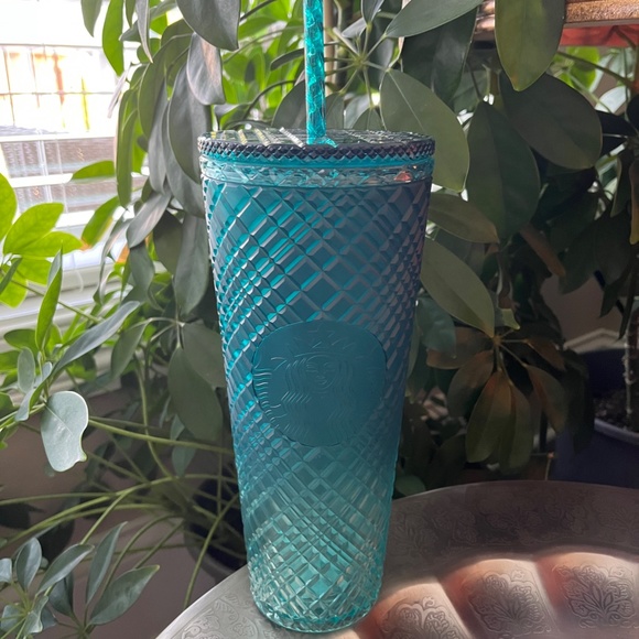 Starbucks Other - STARBUCKS 2023 24 oz Green Ombre Jeweled Tumbler